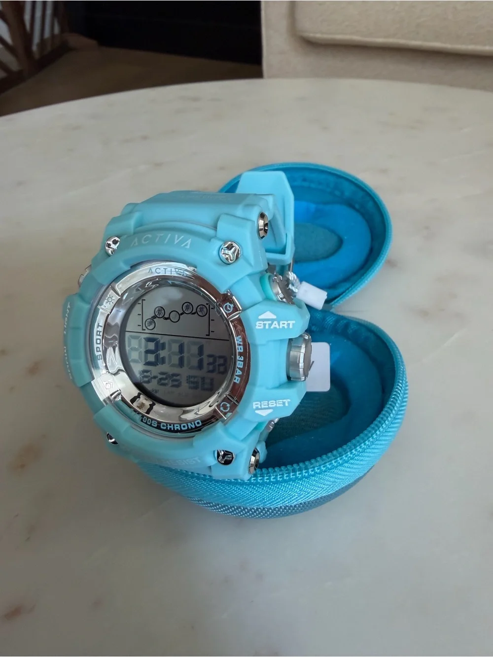 NWT Invicta x Activa Light Blue Watch with Carrying Case